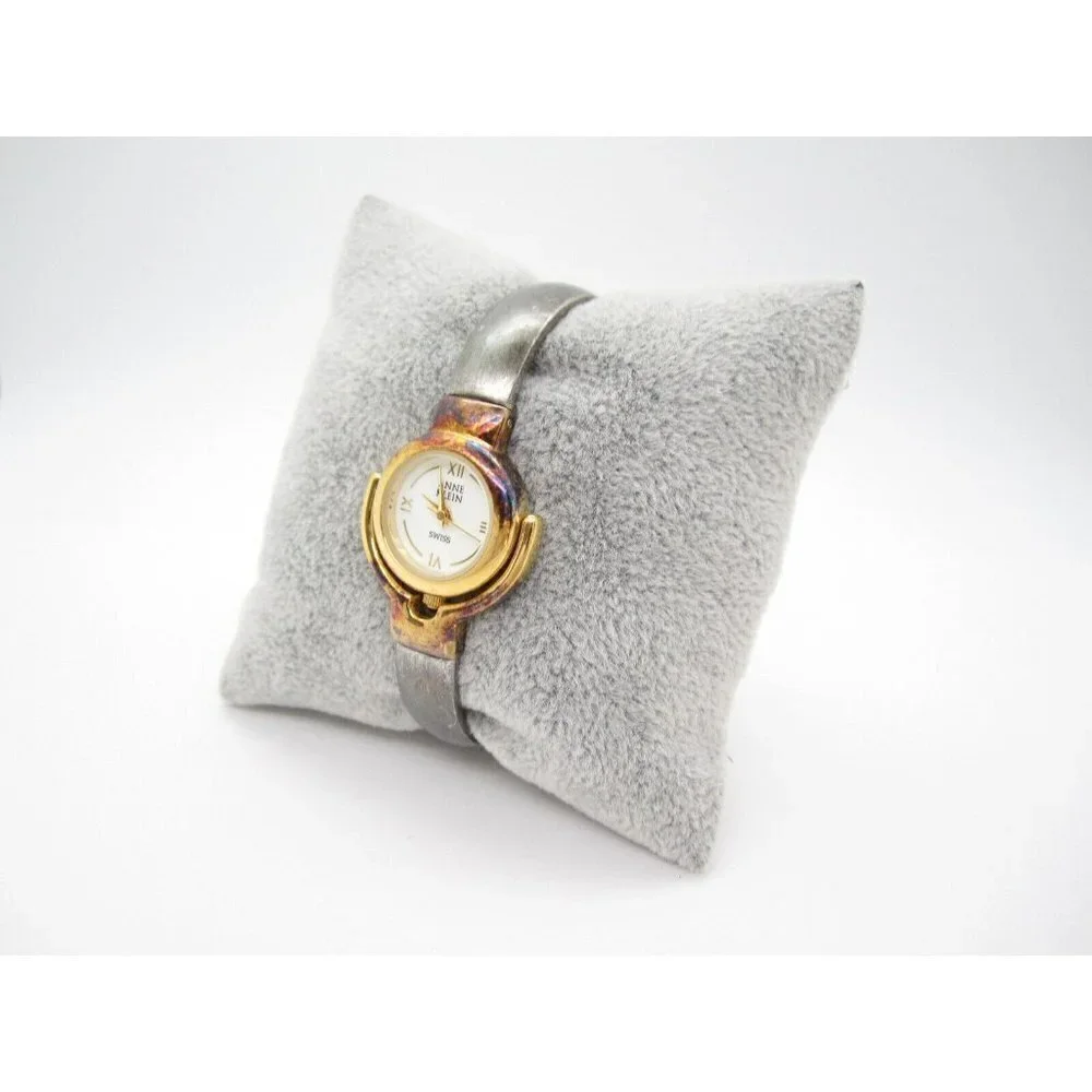 Women Anne Klein Swiss Quartz WR Analog 23mm Causal Round Watch (F282) 12-6328-9